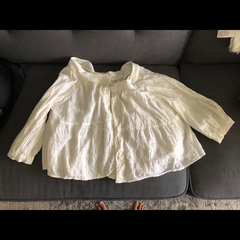 Free people white cover up